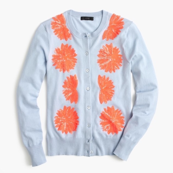 J. Crew Sweaters - J. Crew Embellished cotton Jackie cardigan sweater